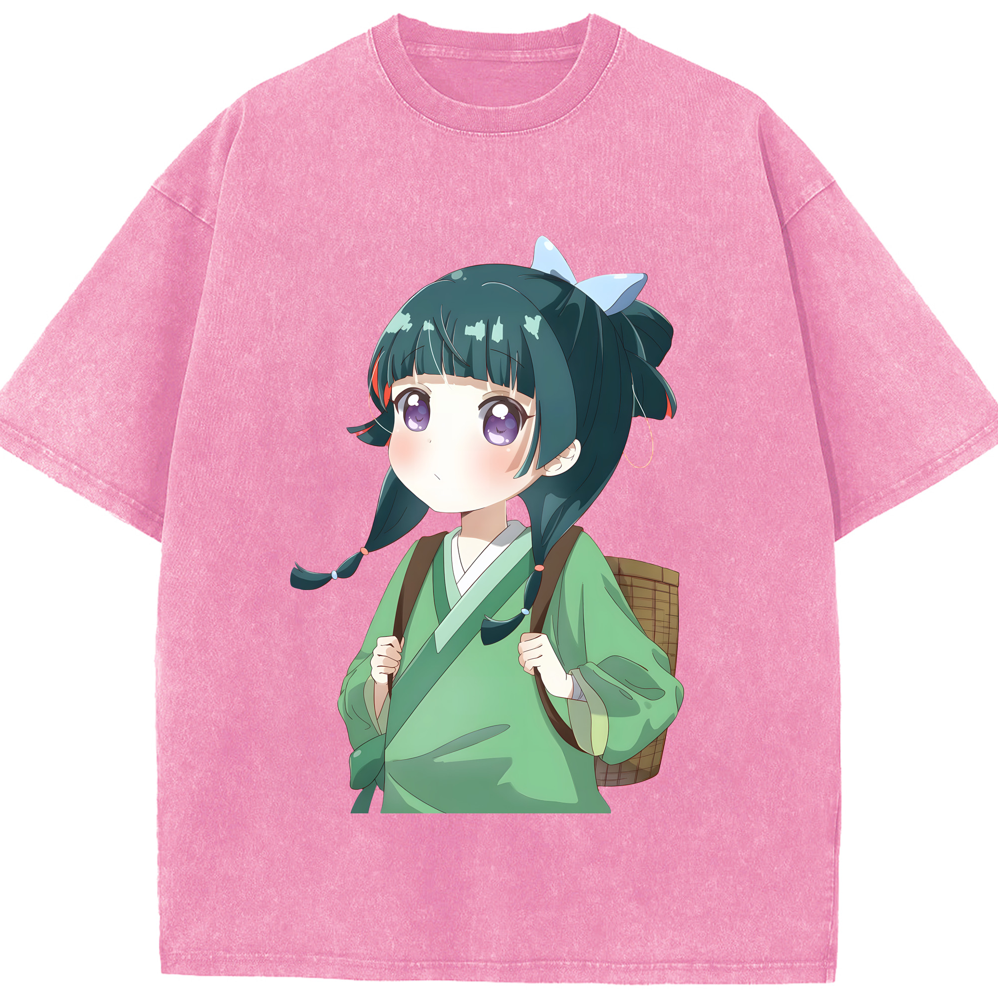 （画像用） 薬屋のひとりごと The Apothecary Diaries 綿100% ヴィンテージ風 半袖Tシャツ（フロントプリント）